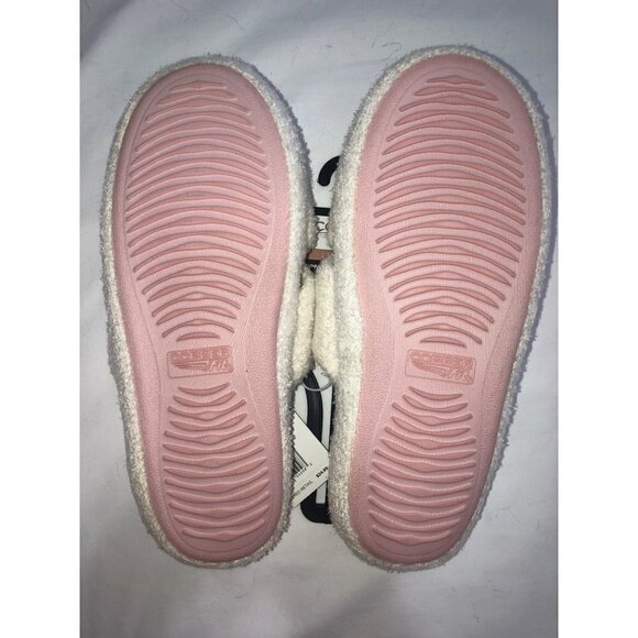 Copper Fit Womens Slippers Size L 10-11 Slip On Off White Extra Cushion NEW - Picture 4 of 5